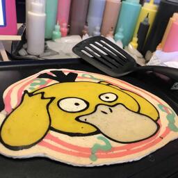 Psy Duck - Pokemon Pancake Art