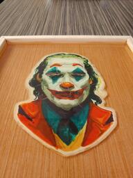 Framed and Preserved Joker Pancake Art