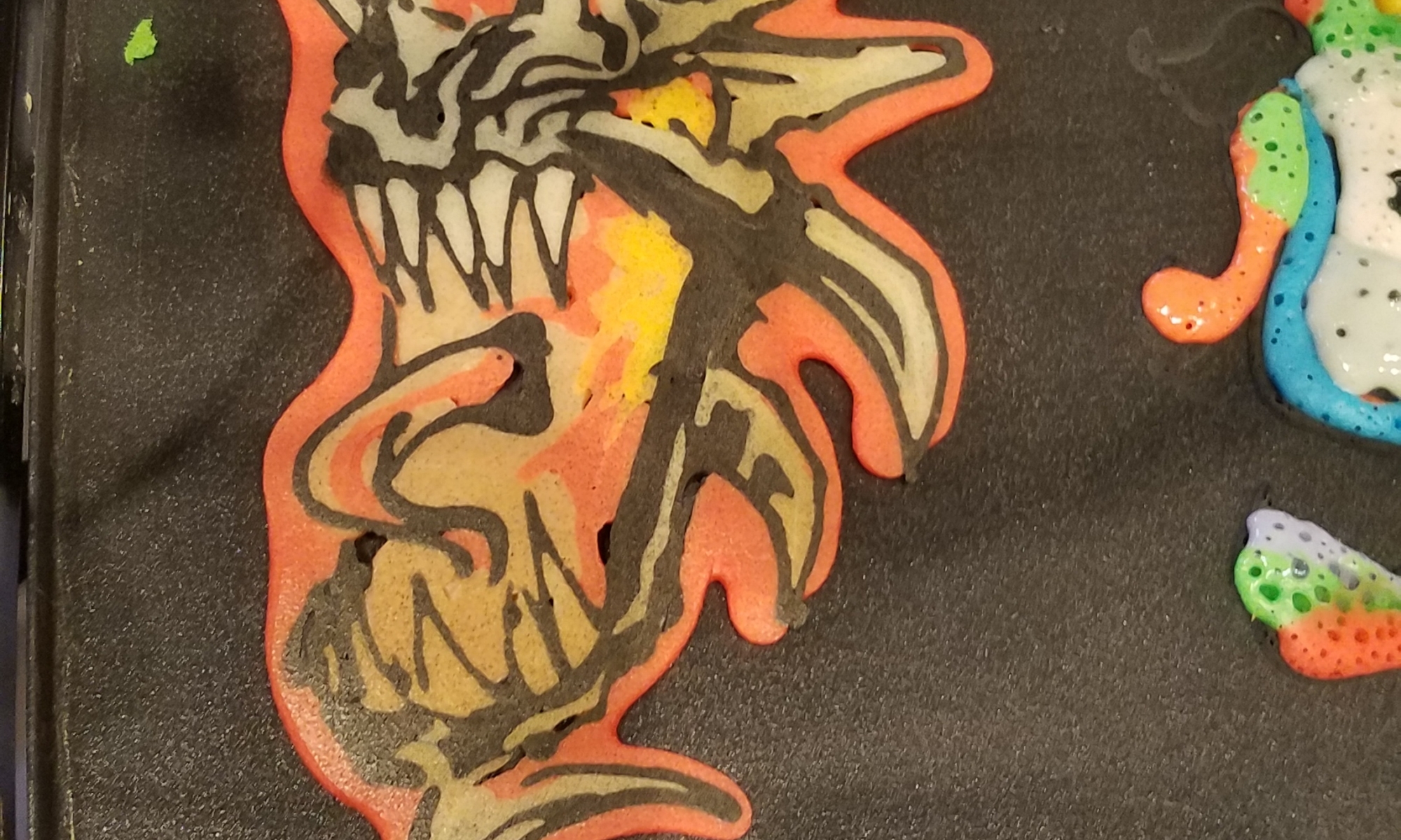 Dragon About to Breathe Fire Live Pancake Art
