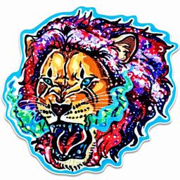 Galaxy Lion Sticker - Dana