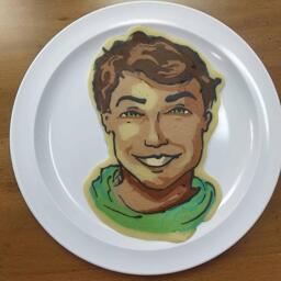 Kellen Goff (Voice Actor) Pancake Art