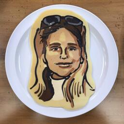 Pancake Art Portrait of Gemma