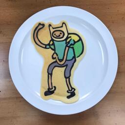 Finn the Human Pancake Art