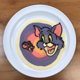Tom & Jerry Pancake Art