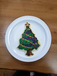 Christmas Tree Pancake Art