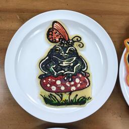 Mushroom Frog Pancake Art