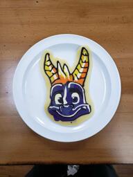 Spyro Pancake Art