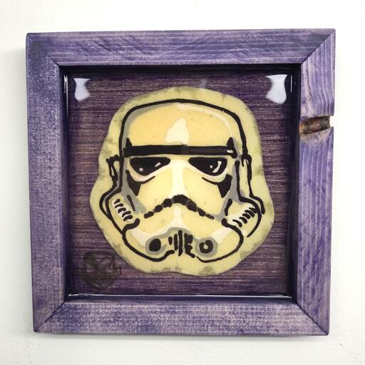 Stormtrooper Helmet Preserved Pancake Art | Dancakes